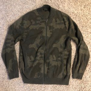 Banana Republic camouflage full zip sweater
